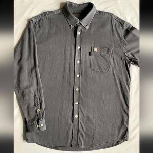 Cinch WRX FR Shirt Men's XL Flame Resistant Button-Down Long Sleeve Gray *Stains